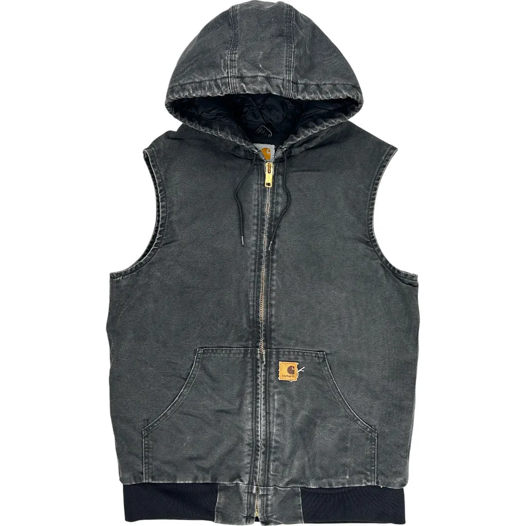 Carhartt Hooded Vest - Medium - Black Cotton