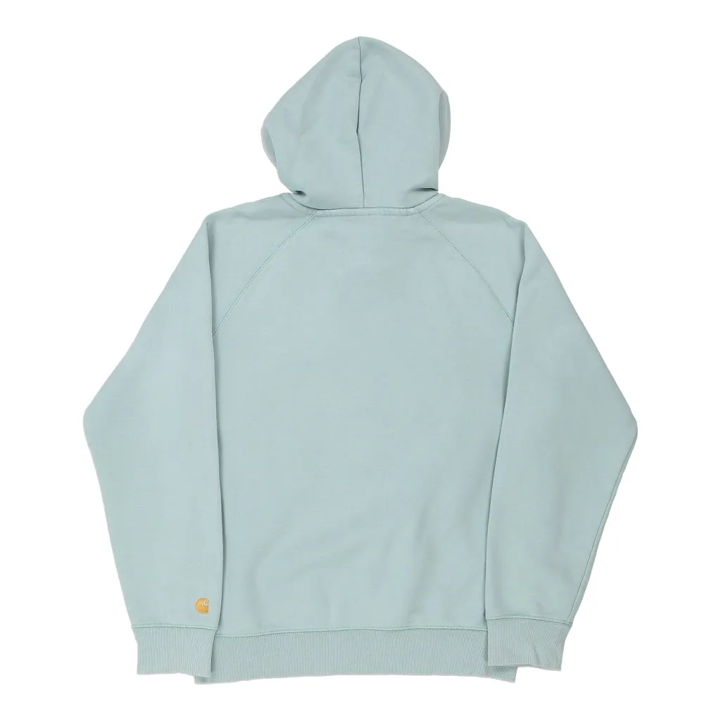 Carhartt Hoodie - Small Blue Cotton Blend