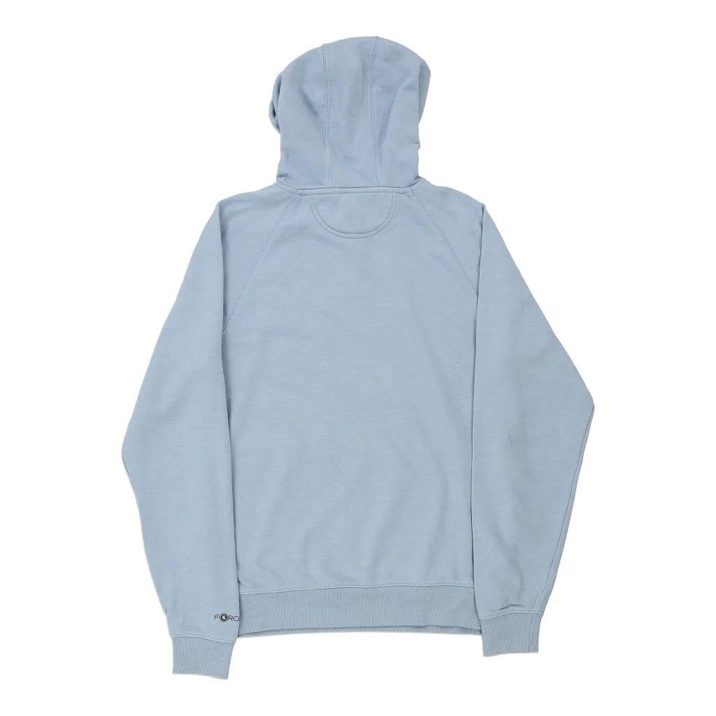 Carhartt Spellout Hoodie - Small Blue Cotton Blend