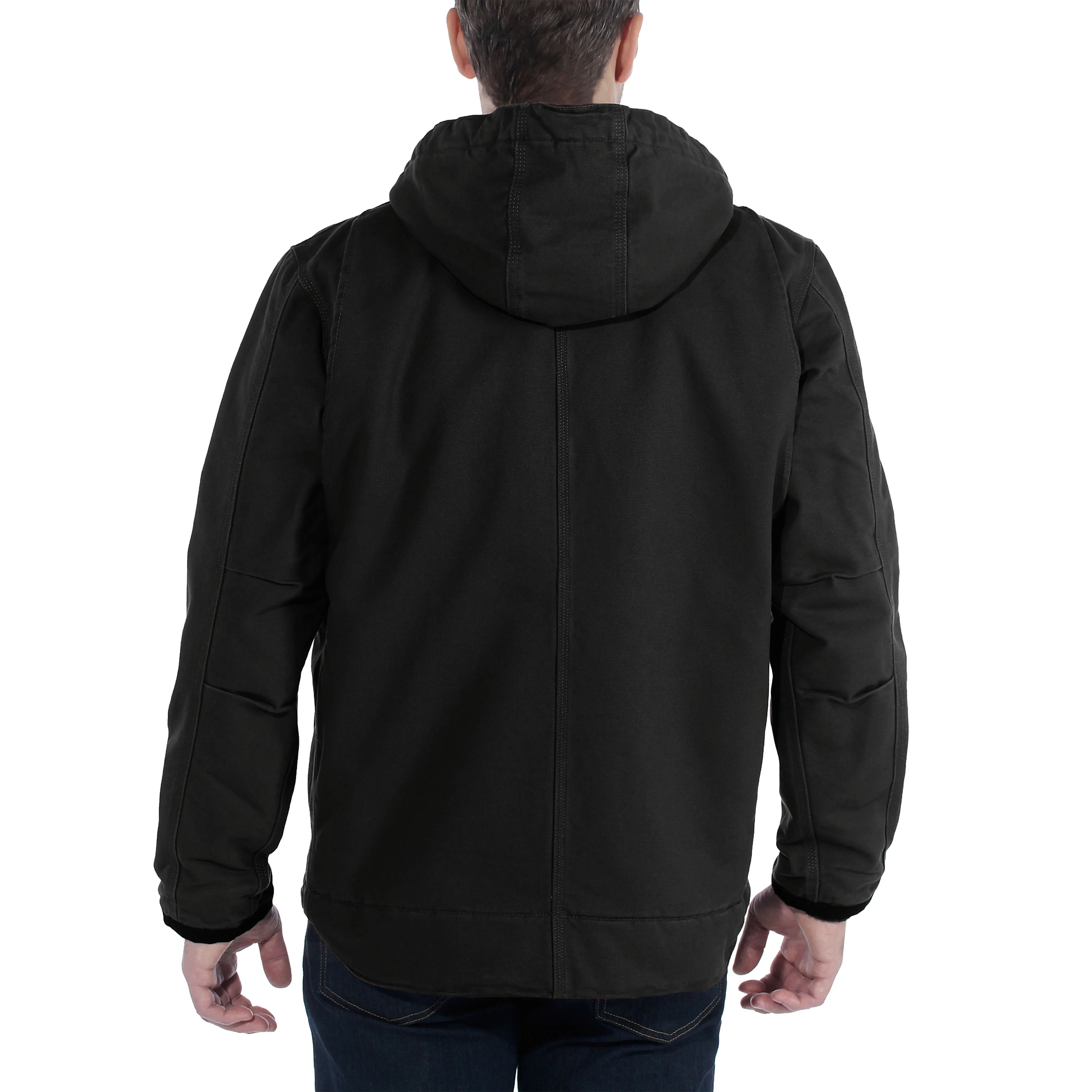 Carhartt Bartlett Relaxed Fit Sherpa-Lined Utility Jacket Black