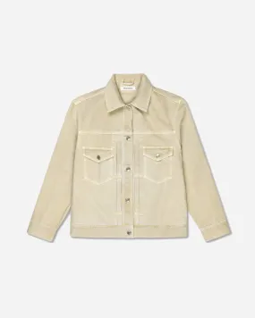 Carrie Rigid Denim Jacket - Light Sand