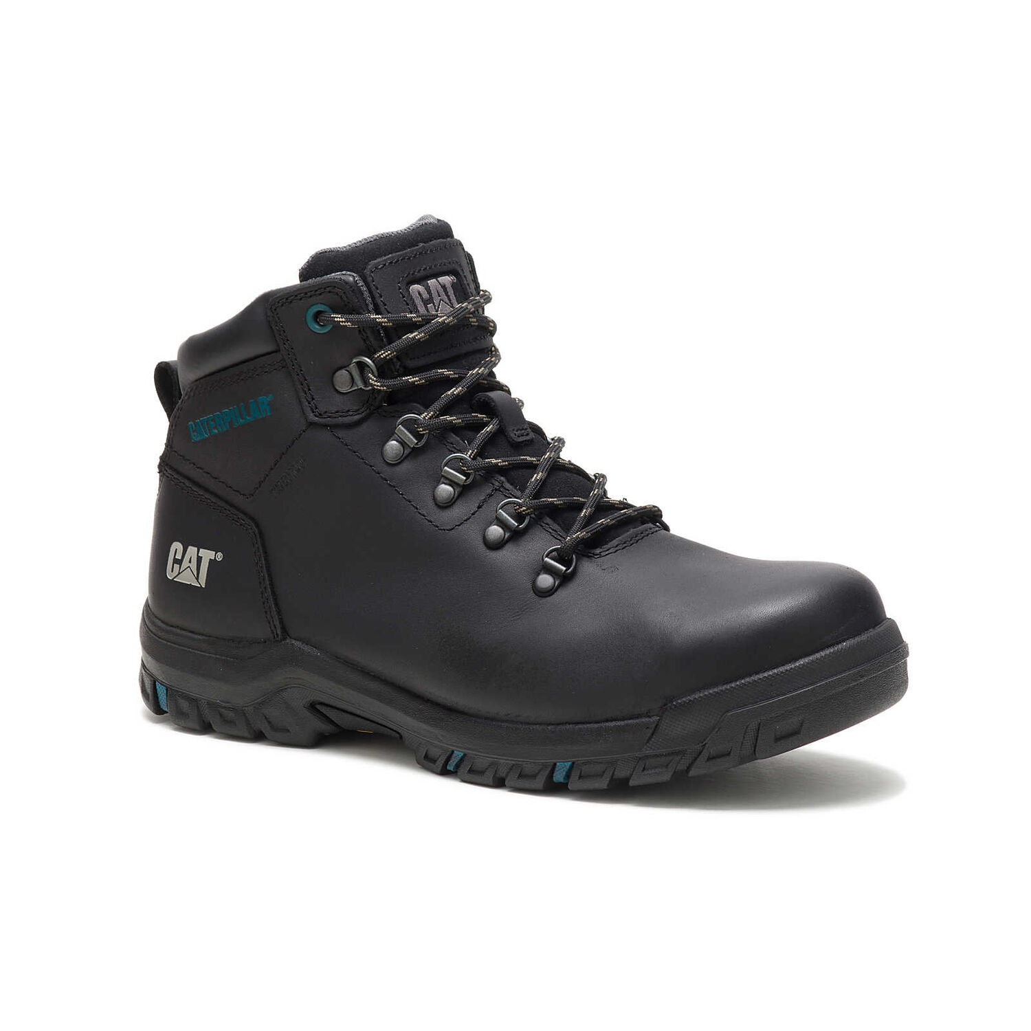 CAT Women's Mae Steel Toe Waterproof Work Boot in Black