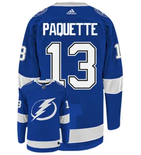 Cedric Paquette Tampa Bay Lightning Adidas Authentic Home NHL Hockey Jersey     