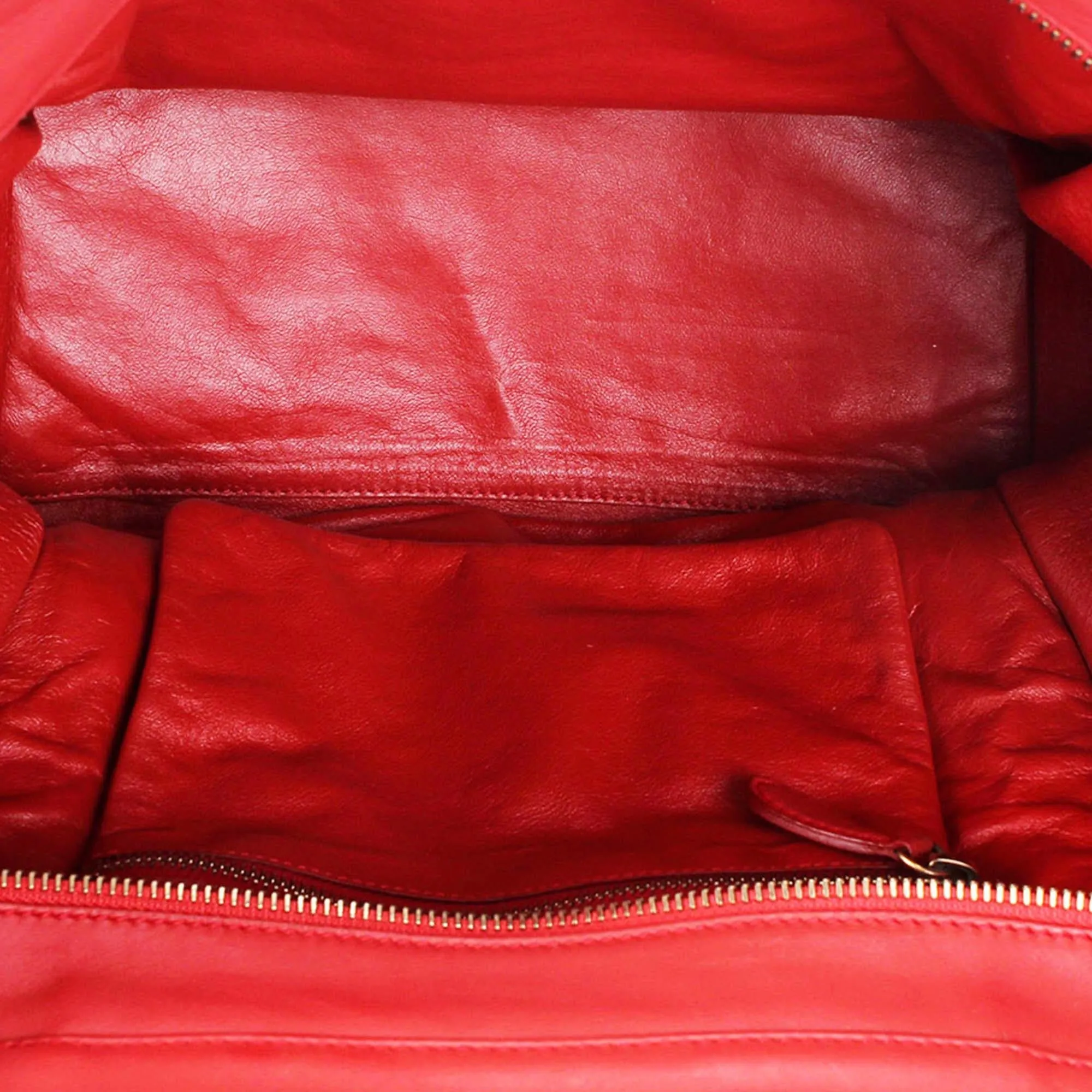 Celine Mini Luggage Leather Tote Bag (SHG-DKLFNT)