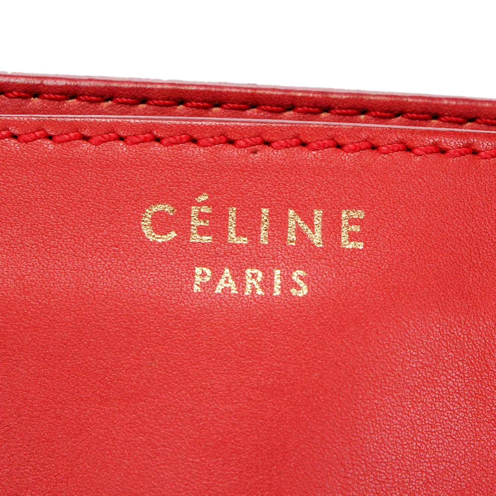 Celine Mini Luggage Leather Tote Bag (SHG-DKLFNT)