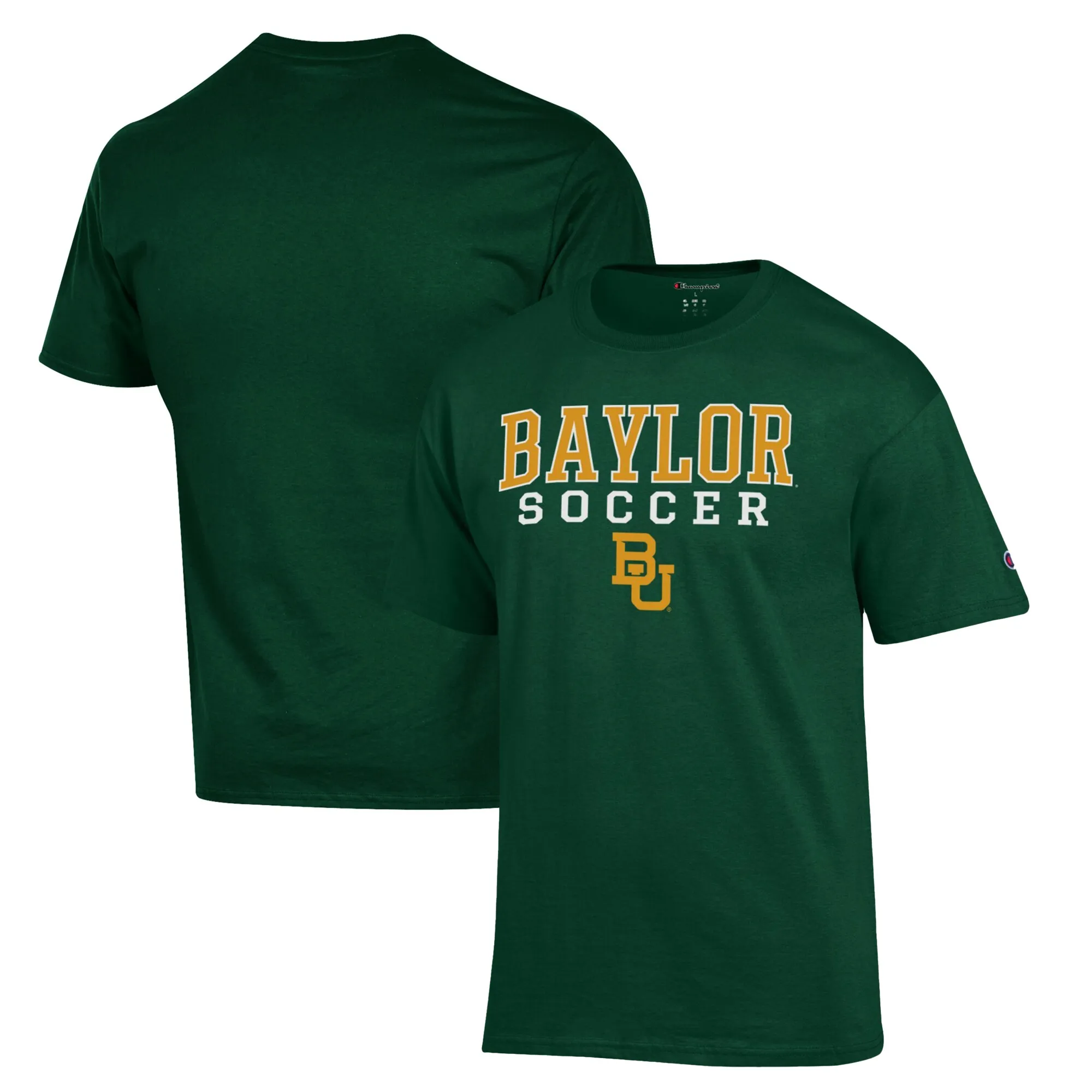 Champion Baylor Bears Green Soccer Stack Logo T-Shirt