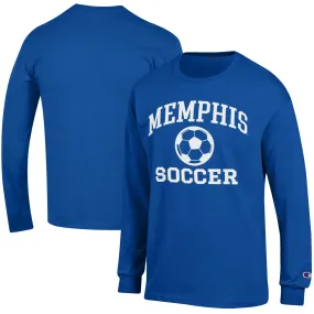 Champion Memphis Tigers Royal Soccer Icon Long Sleeve T-Shirt