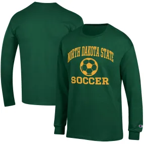 Champion NDSU Bison Green Soccer Icon Long Sleeve T-Shirt