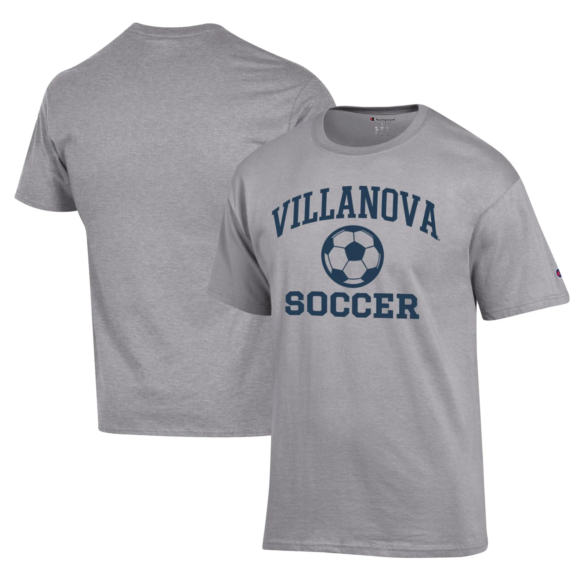 Champion Villanova Wildcats Gray Soccer Icon T-Shirt