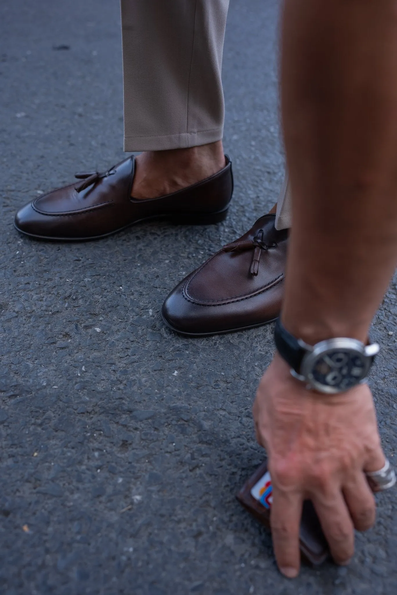 Chestnut Brown Tassel Loafers