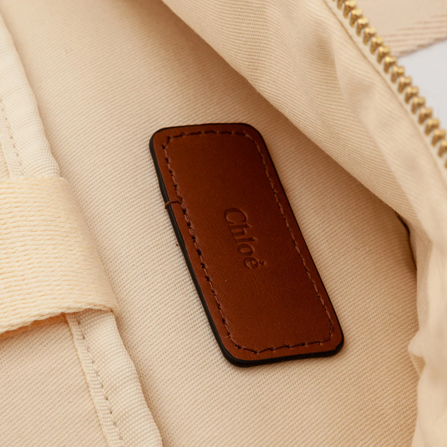 Chloe Unique Natural Beige Backpack