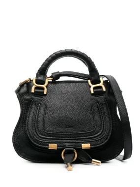 Chloé Marcie Leather Tote Bag Black | Luxury and style at your fingertips