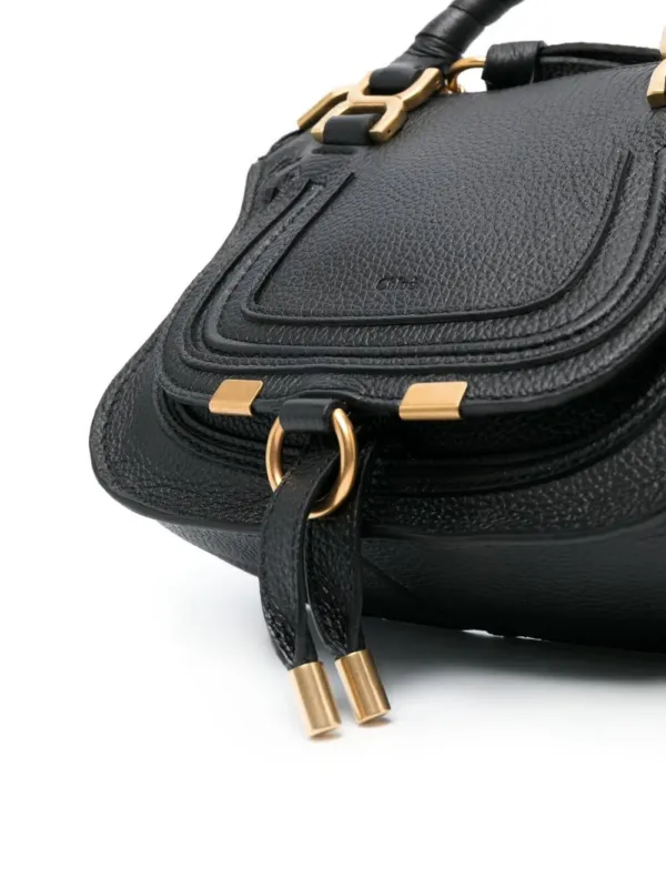 Chloé Marcie Leather Tote Bag Black | Luxury and style at your fingertips