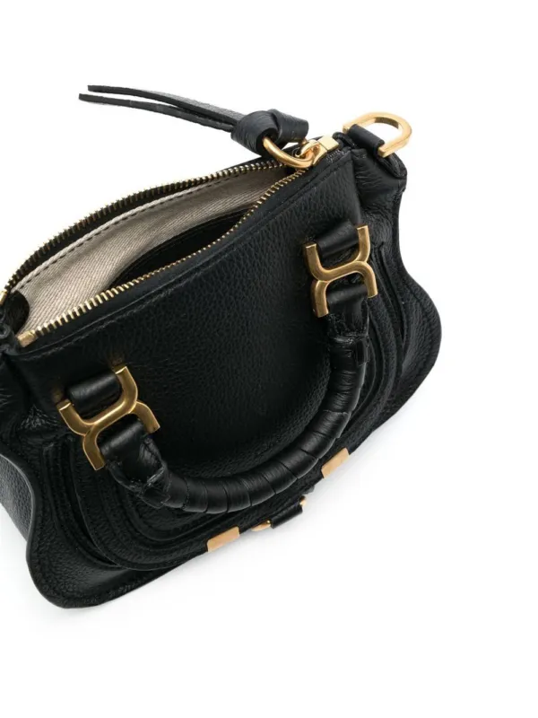 Chloé Marcie Leather Tote Bag Black | Luxury and style at your fingertips