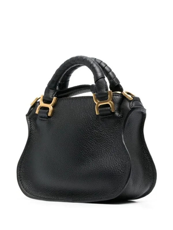 Chloé Marcie Leather Tote Bag Black | Luxury and style at your fingertips