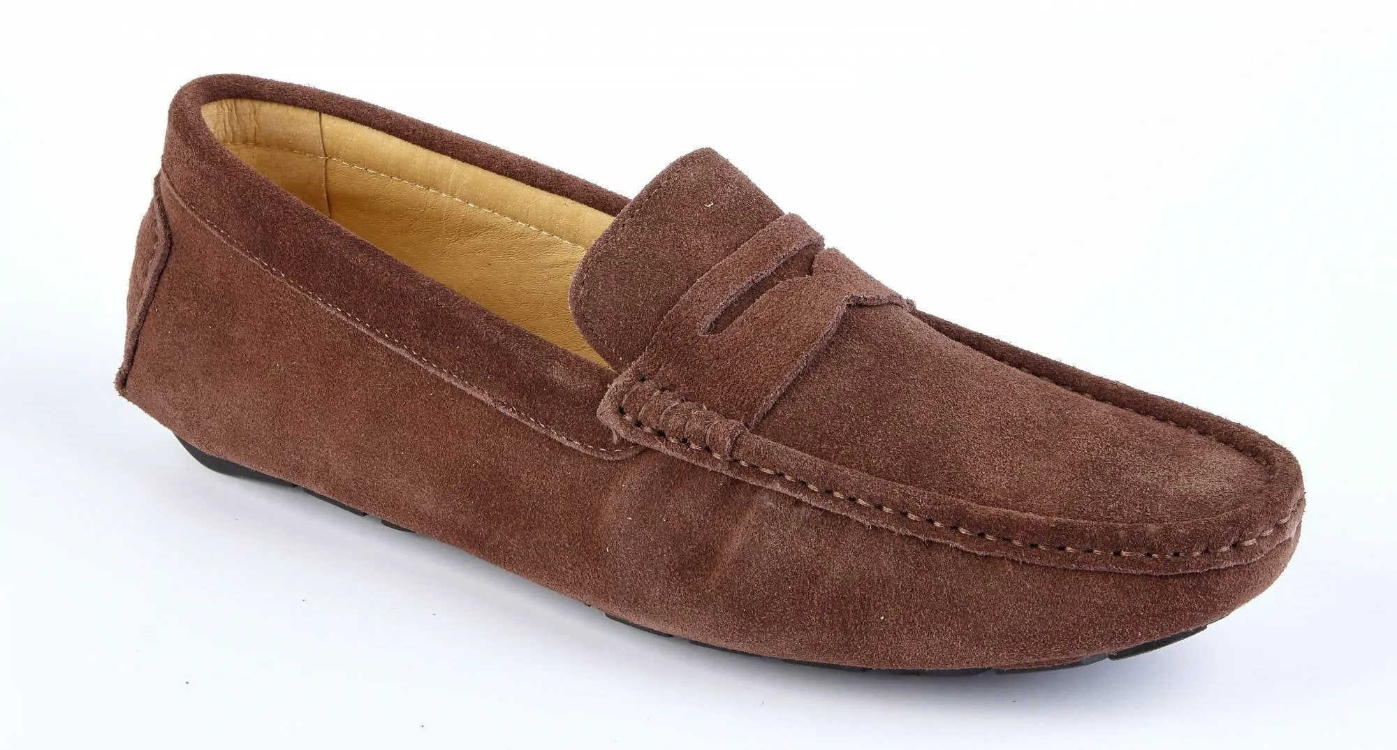 CHOCOLATE SUEDE LOAFERS
