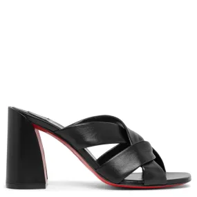 Christian Louboutin Dispo club black leather mules