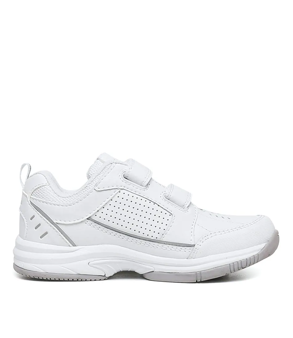 CLARKS Advance Vel White Leathr