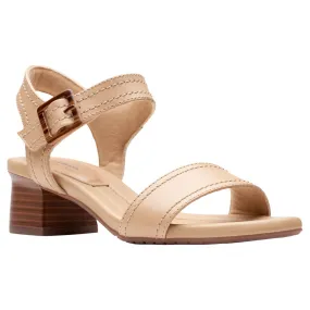      Clarks Collection Desirae Coast Leather Heeled Sandal     