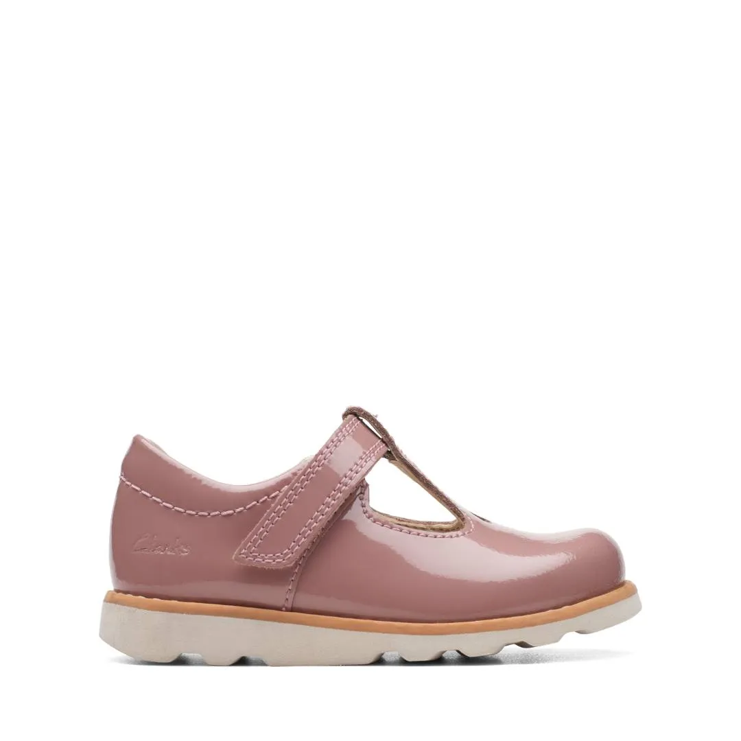 Clarks - Crown Teen T 261692216f - F Fit (pink)