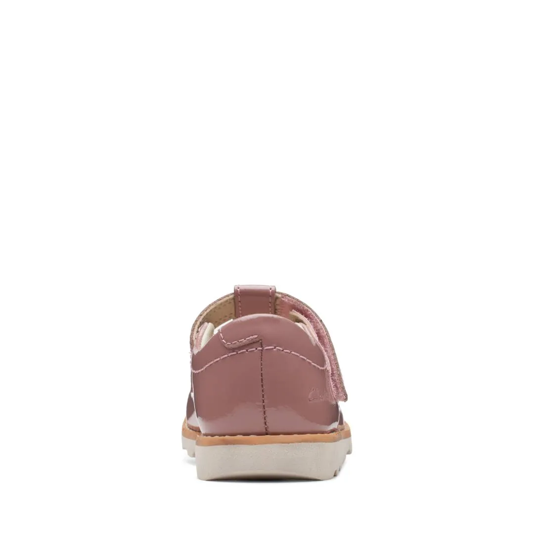 Clarks - Crown Teen T 261692216f - F Fit (pink)