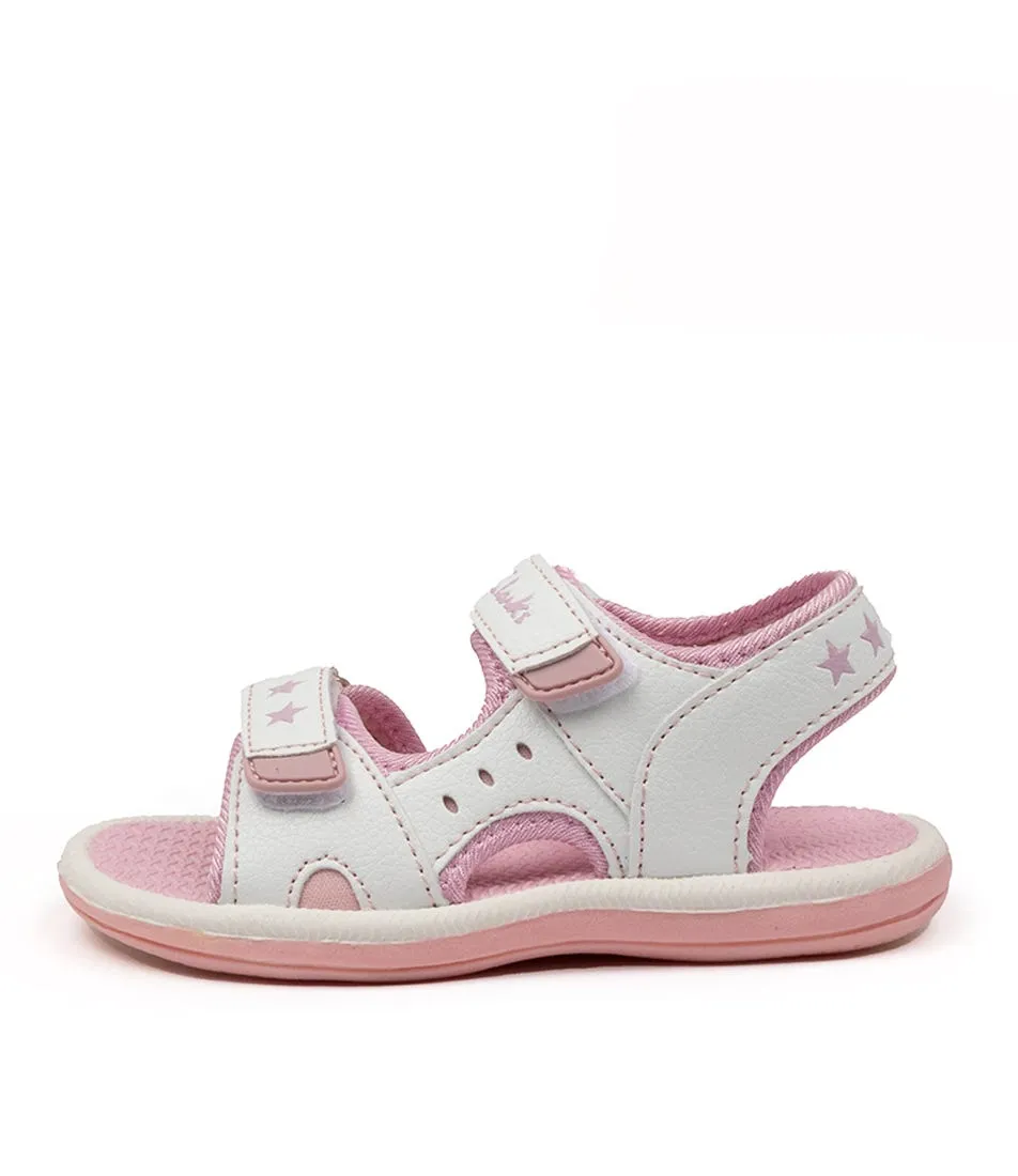 CLARKS Flip Tot White-pink