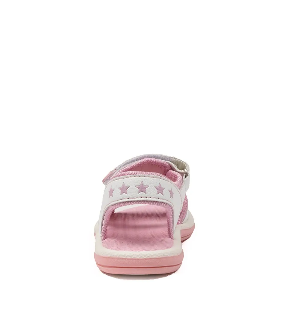 CLARKS Flip Tot White-pink