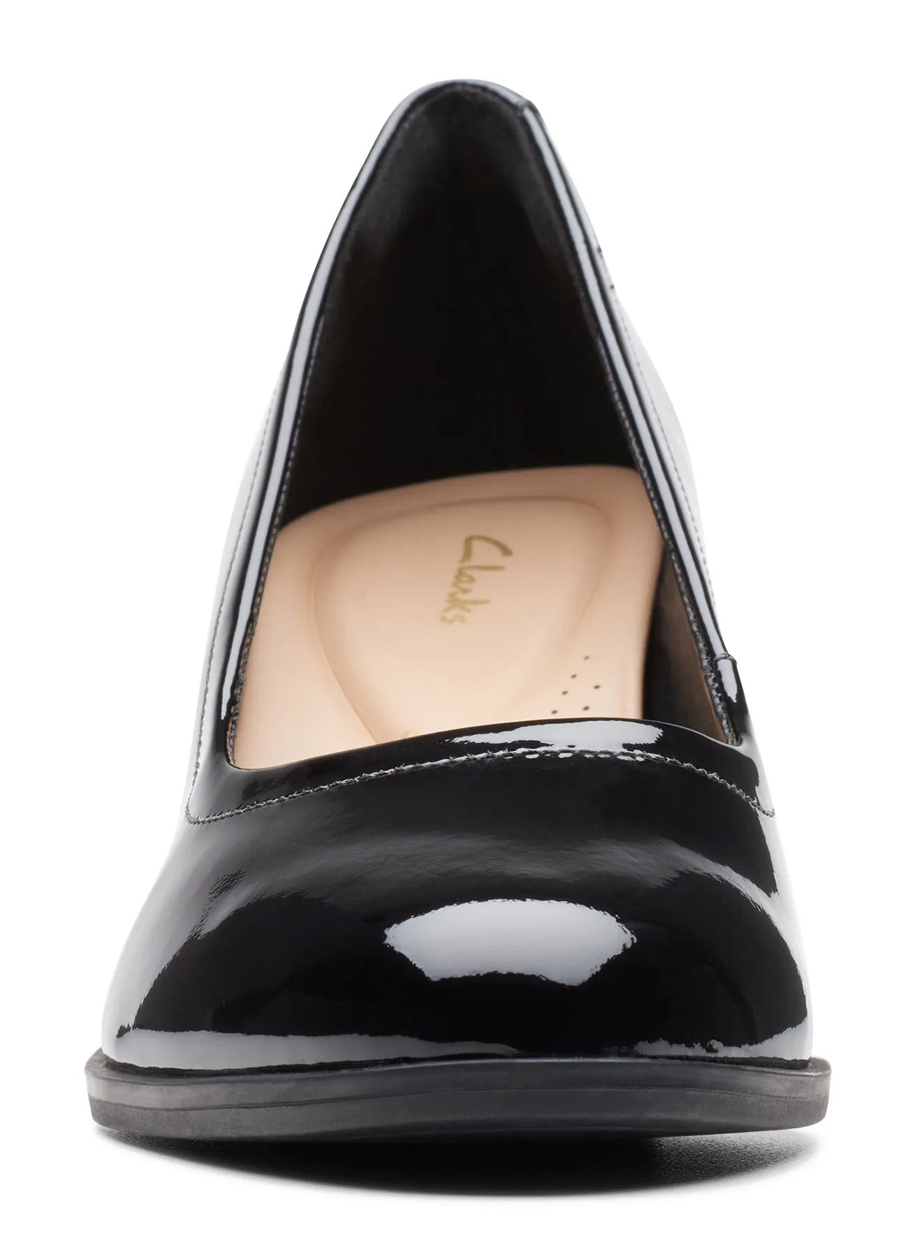 Clarks Freva55 Court Patent Black