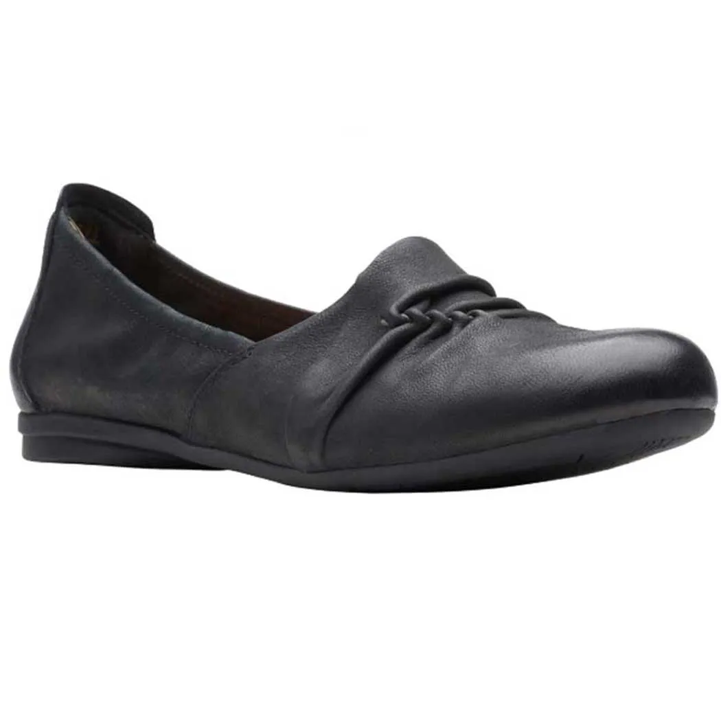 Clarks Rena Way Flat Black (Women's)