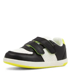 CLARKS Rover Tot Black White Sneakers