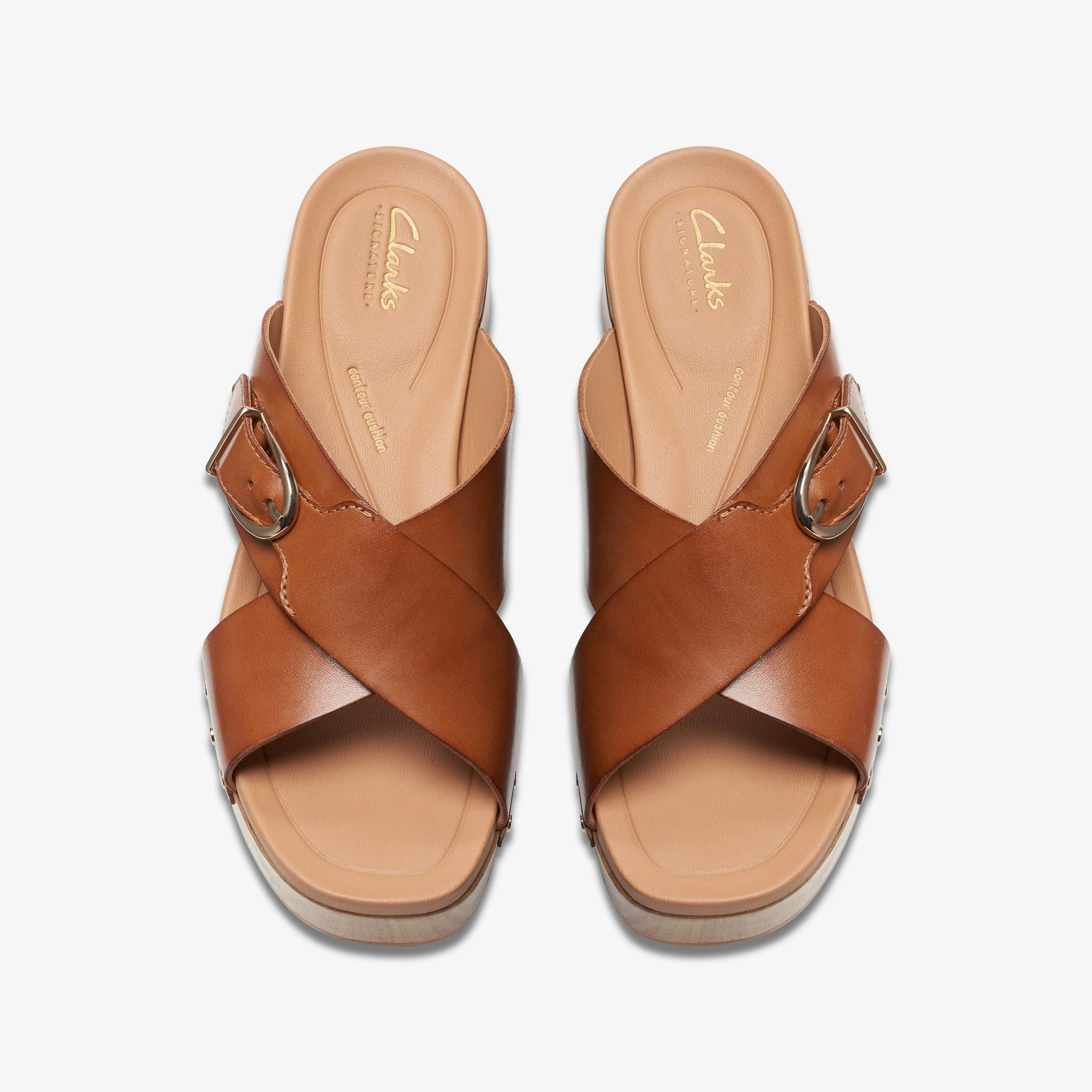 Clarks Sivanne Walk Leather Tan