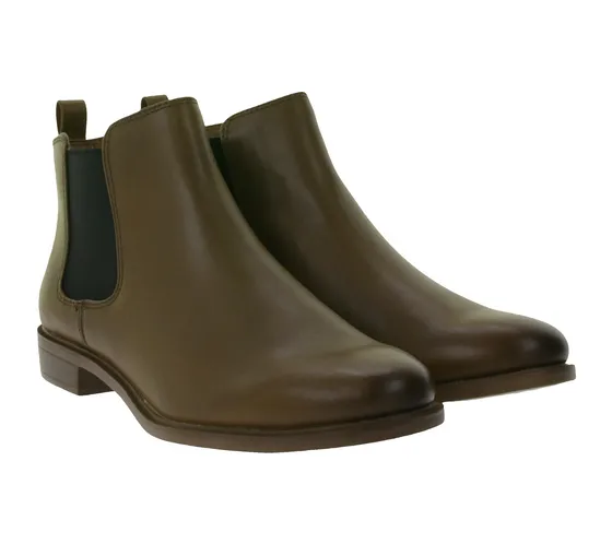 Clarks Taylor Shine stivaletti Chelsea da donna intramontabili scarpe in pelle 50534749 marrone chiaro