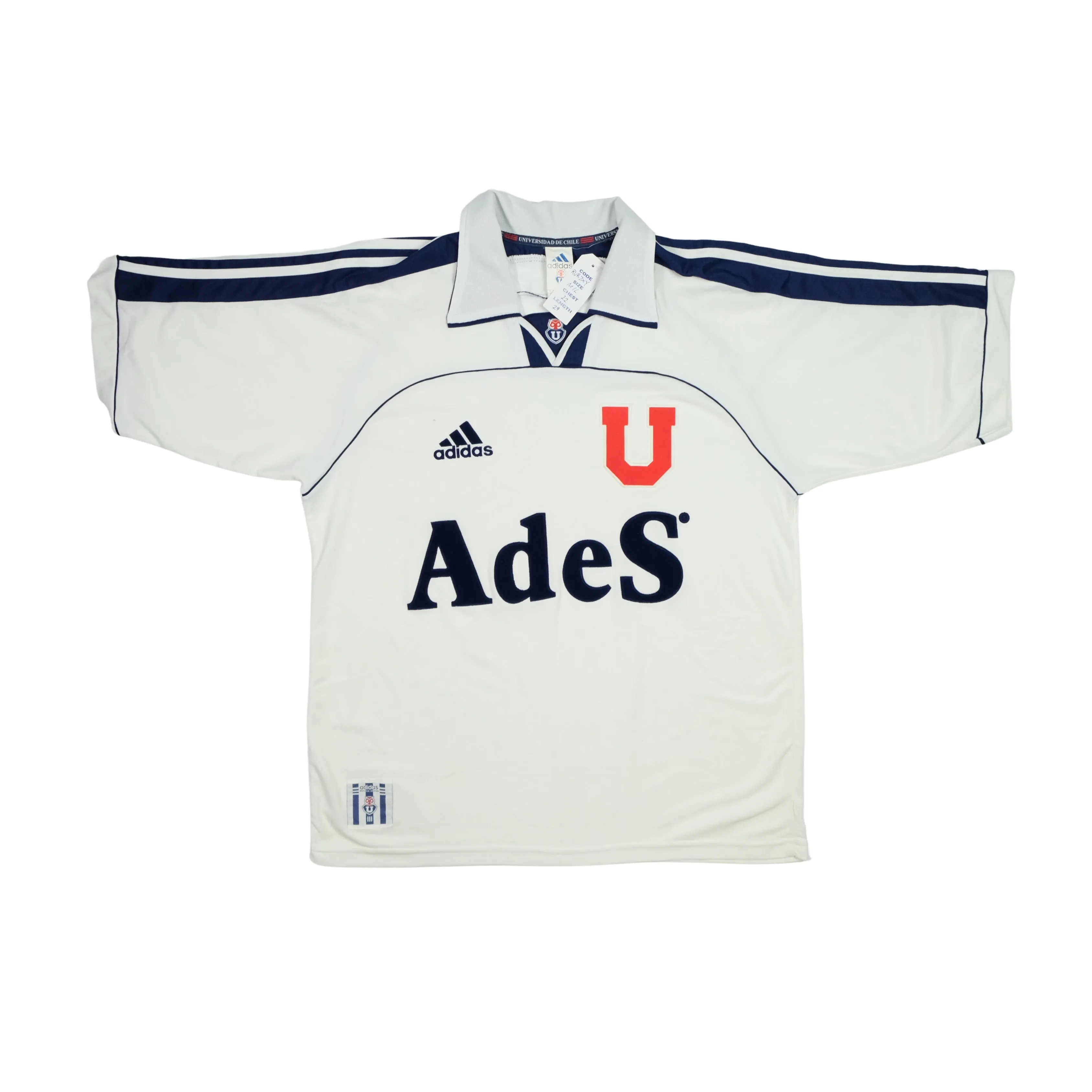 Club Universidad de Chile Vintage Adidas 1998 Football Shirt Medium/Large