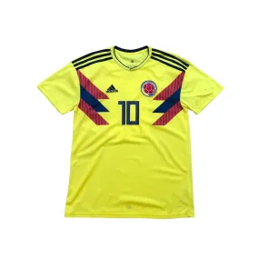 Colombia James 2018 Original Adidas Home Football Shirt Large
