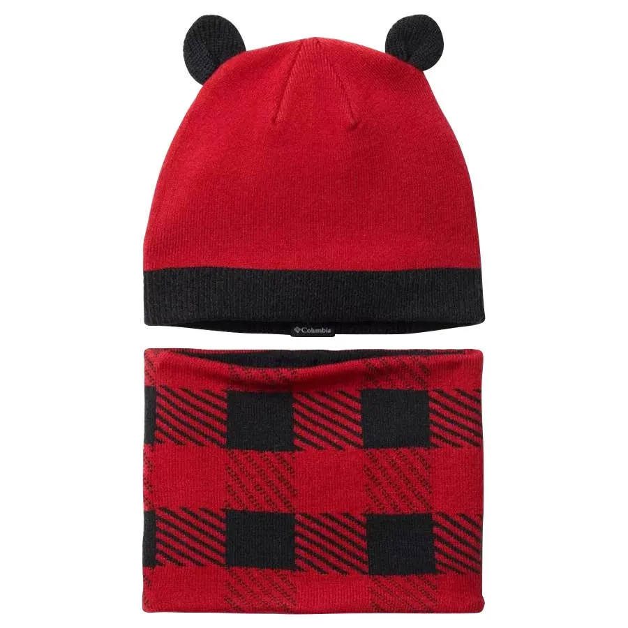 Columbia Boy's Youth Snow More™ ll Set Hat - Mountain Red Check