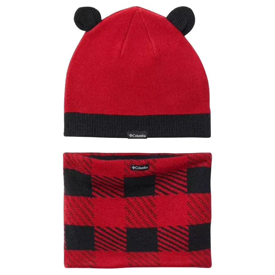 Columbia Boy's Youth Snow More™ ll Set Hat - Mountain Red Check