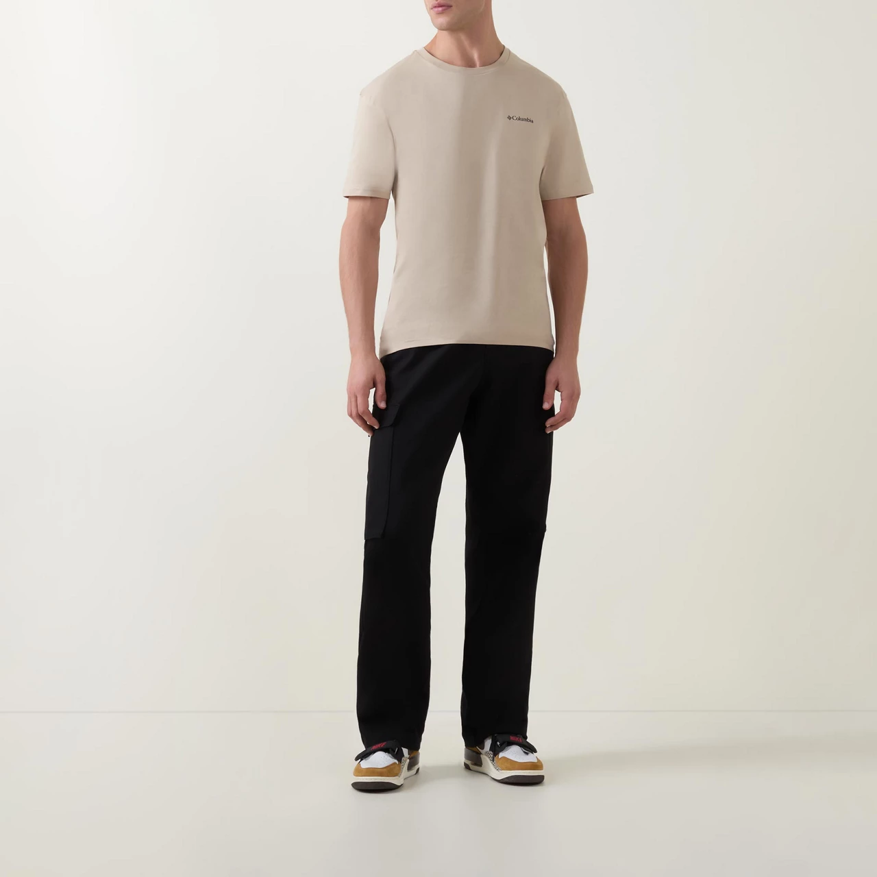 COLUMBIA CSC Logo Crew Neck T-Shirt - Stone