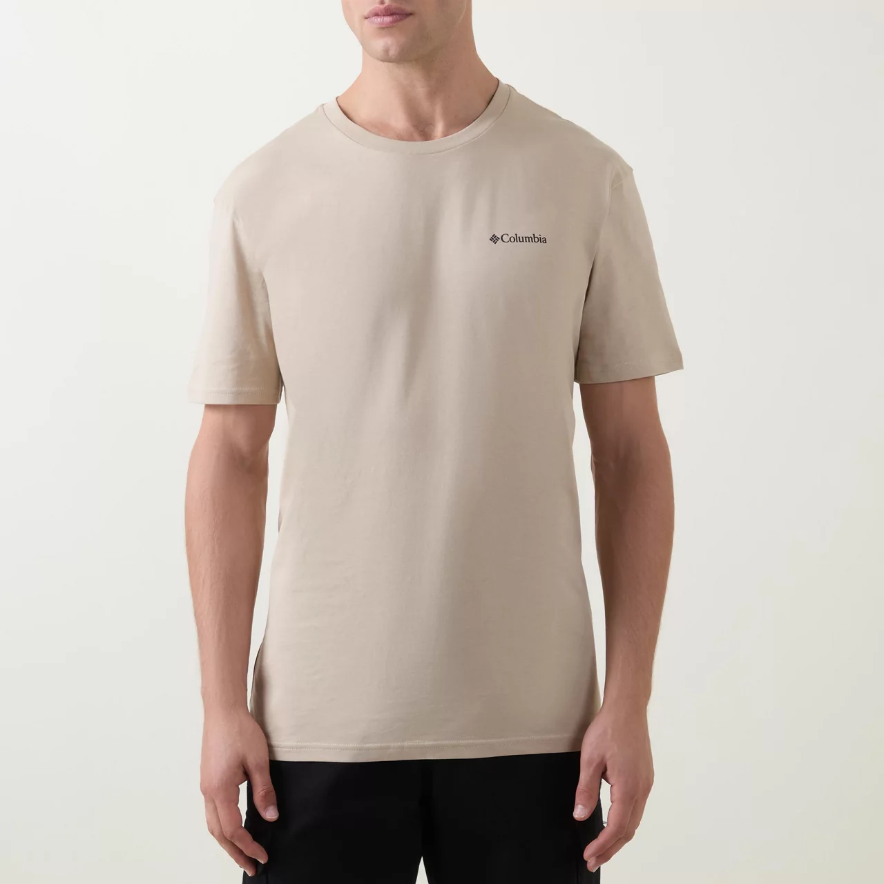 COLUMBIA CSC Logo Crew Neck T-Shirt - Stone