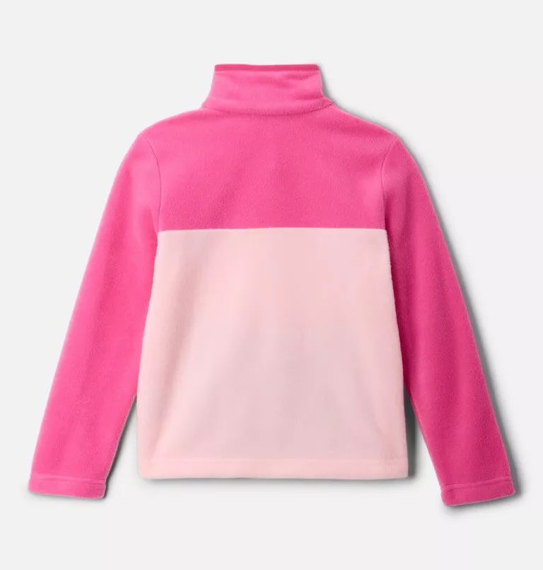 Columbia Kids' Steens Mtn II Quarter Snap Fleece Pullover in Satin Pink