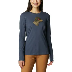 Columbia Women's Land of Beasts Wolf Hidden Haven™ Long Sleeve T-Shirt - Nocturnal