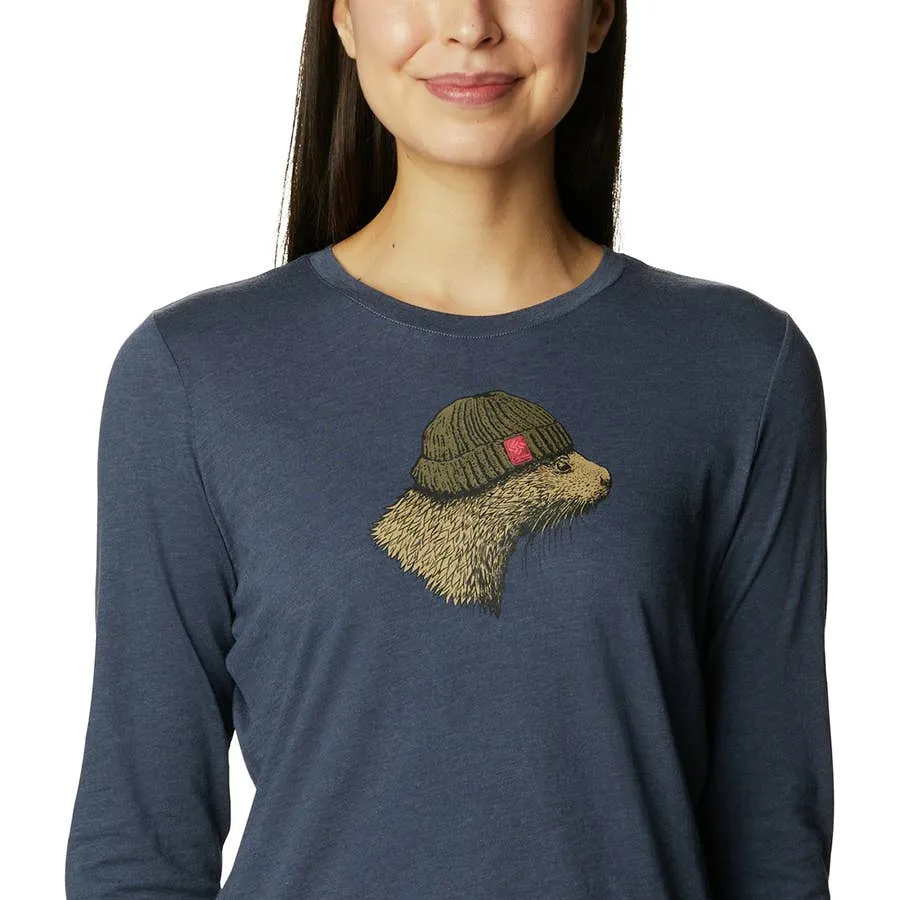 Columbia Women's Land of Beasts Wolf Hidden Haven™ Long Sleeve T-Shirt - Nocturnal