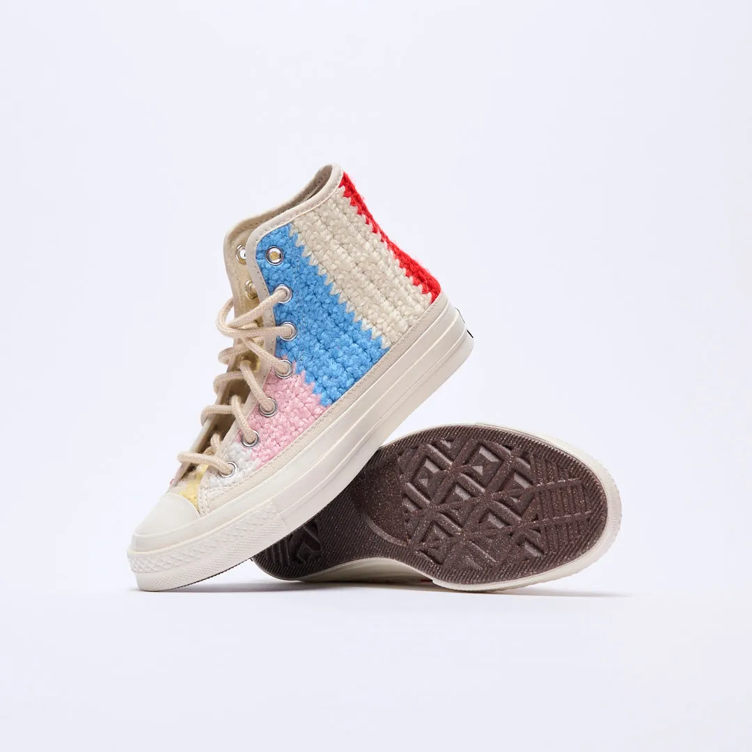 Converse - Chuck 70 Hi Crochet pack (Egret/Black/Multi)