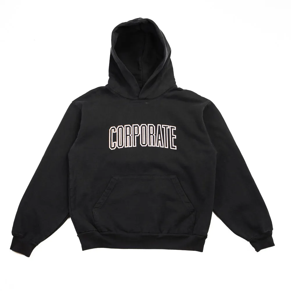 Corporate Puff Arch Hoodie (Off Black)