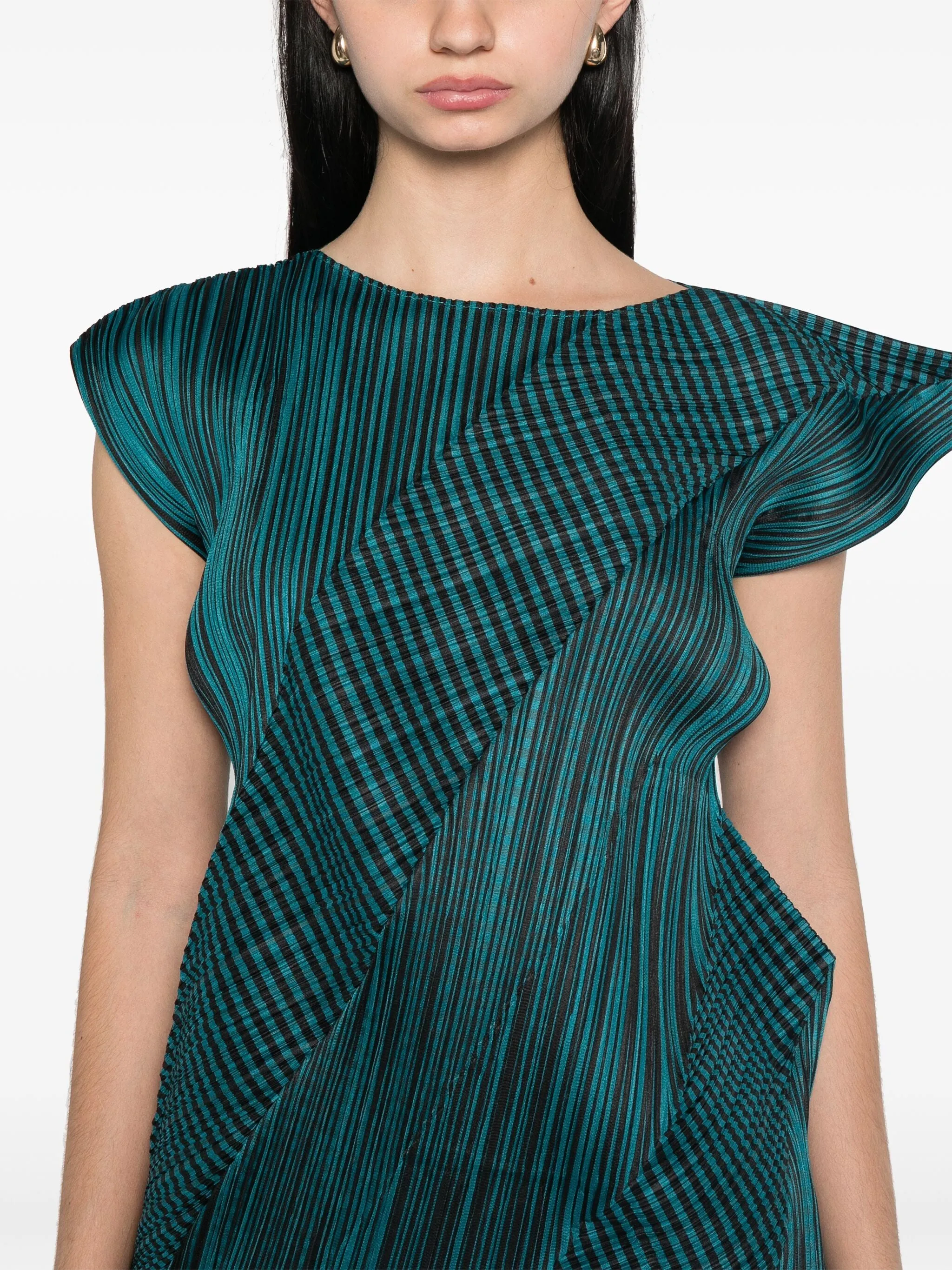 Cosmic Rays Sleeveless Top - Blue Green