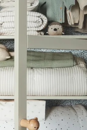 Cot duvet cover set - Light grey/Striped - Home All | H&M GB