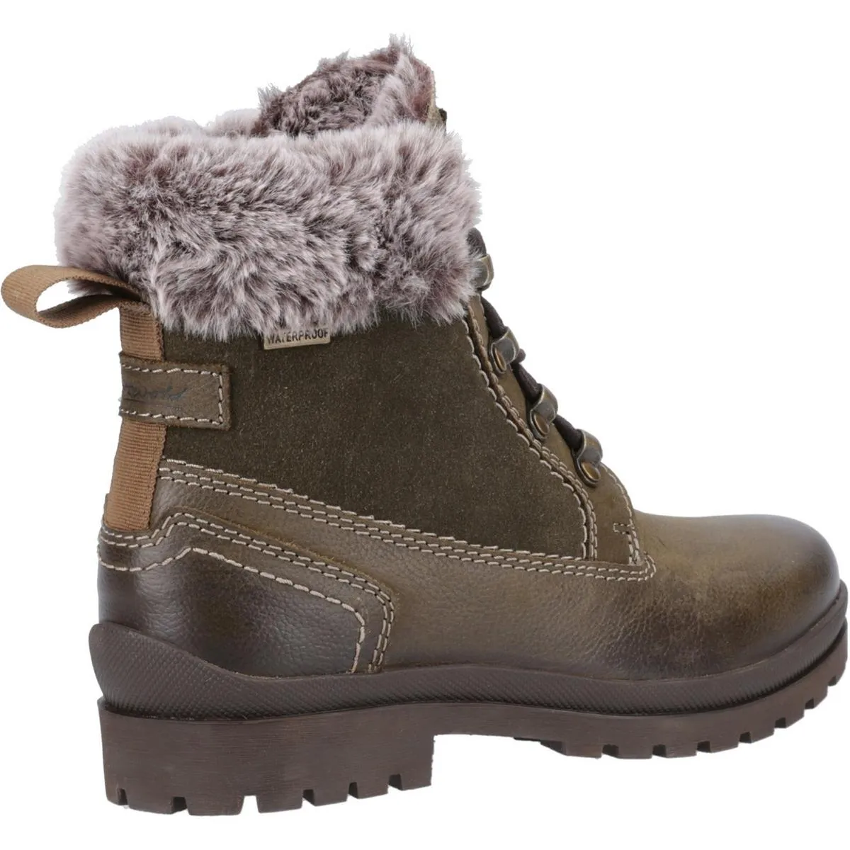 Cotswold Evenlode Ankle Boots Khaki