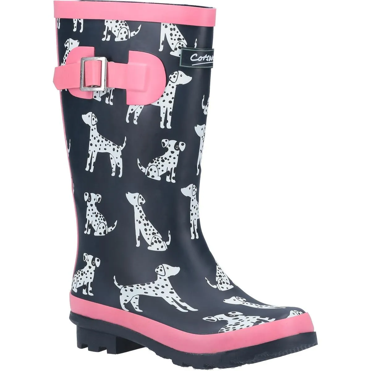 Cotswold Spot Wellington Boots Navy