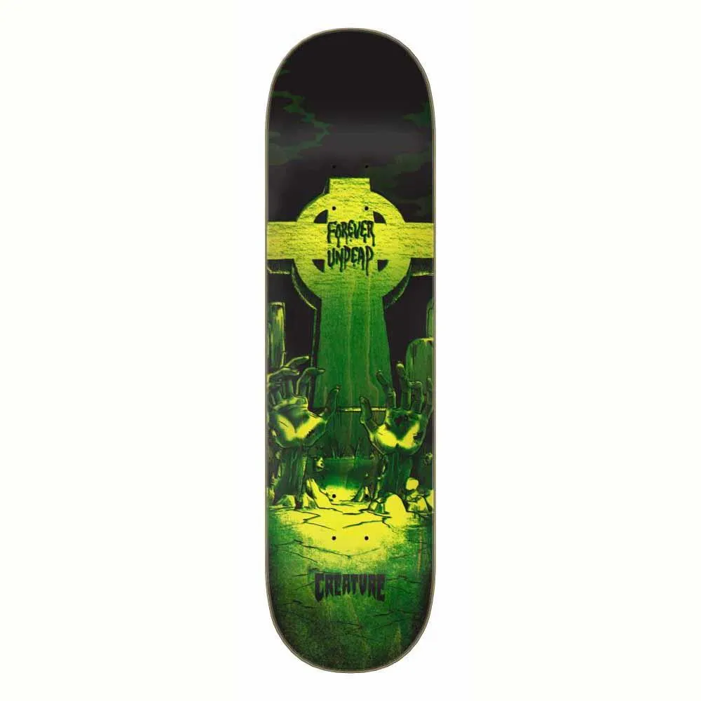 Creature Skateboard Deck Forever Undead LG Green 8.25