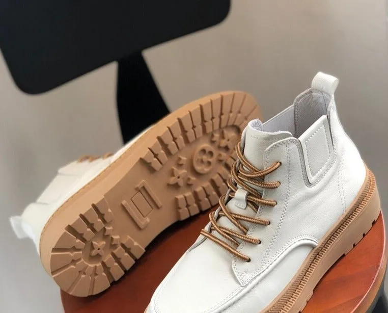 Daechi Gum Sole Lace Up Boots