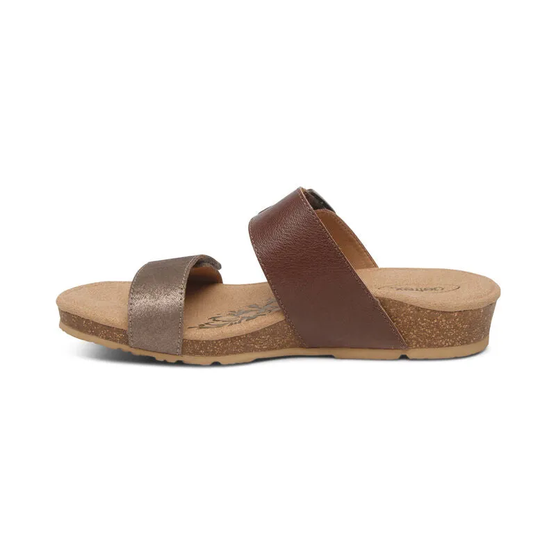  Daisy Adjustable Slide in Brown  